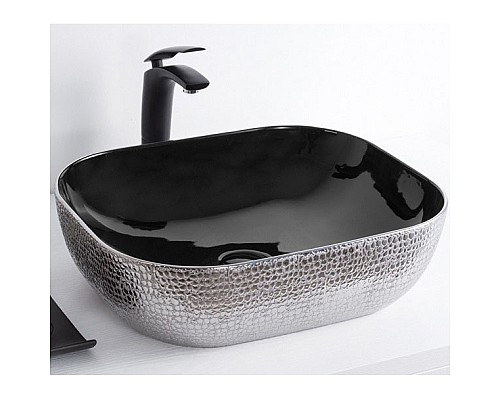 Раковина-чаша CeramaLux 50 D1302H020 Серебро Черная