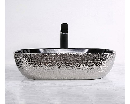 Раковина-чаша CeramaLux 50 D1302H020 Серебро Черная