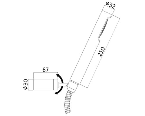 Душевой гарнитур Paffoni Birillo ZDUP036CR