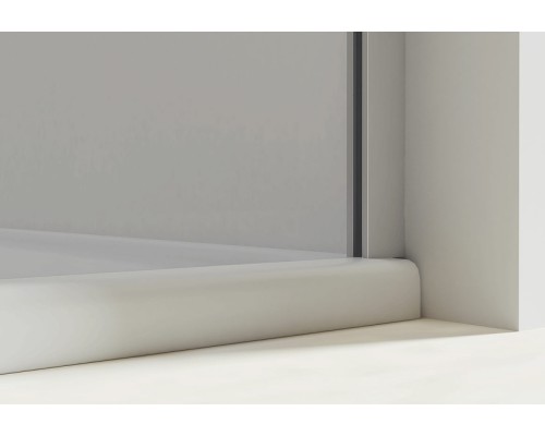 Душевая дверь Vincea Extra 110 VDP-1E1011CLB профиль Черный стекло прозрачное