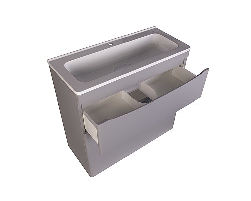 Тумба под раковину Style line Бергамо СС-00002315 напольная серая