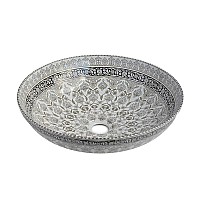 Накладная раковина Bronze de luxe 1008G Марракеш серый