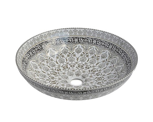 Накладная раковина Bronze de luxe 1008G Марракеш серый