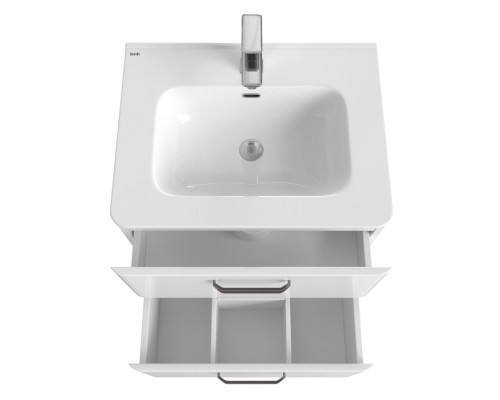 Тумба с раковиной IDDIS Brick 60 подвесная белая BRI60W0i95K