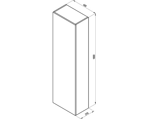 Шкаф пенал Ravak Formy 46 X000001261 подвесной Дуб