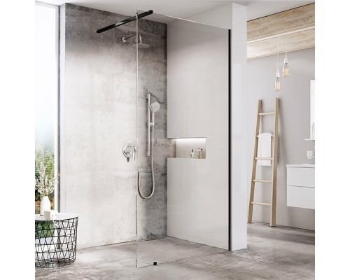 Душевая перегородка Ravak Walk-In Wall 150 профиль Черный стекло Transparent