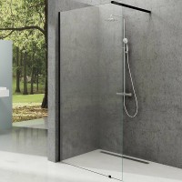 Душевая перегородка Ravak Walk-In Wall 150 профиль Черный стекло Transparent