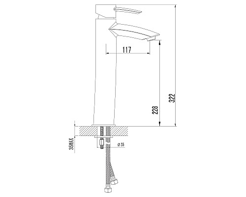 Смеситель Lemark Atlantiss LM3209C для раковины