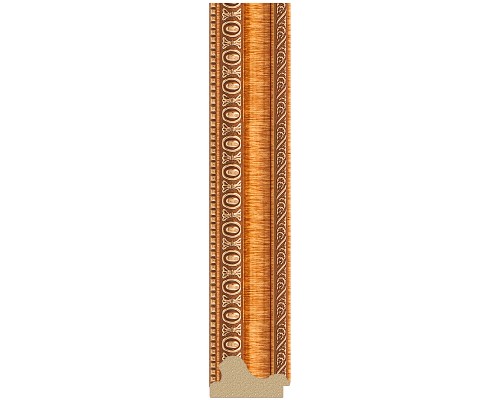 Зеркало Evoform Definite 135х75 BY 3298 в багетной раме - Золотые бусы на бронзе 60 мм