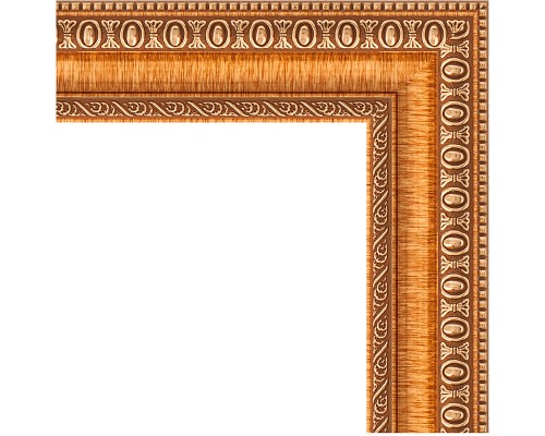 Зеркало Evoform Definite 135х75 BY 3298 в багетной раме - Золотые бусы на бронзе 60 мм