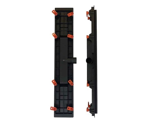 Душевой лоток Veconi Harmony Black 350 с Черной матовой решеткой