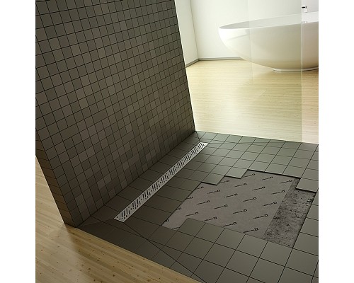 Душевая плита Radaway RadаDrain 89x89 с решеткой Rain