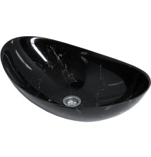 Раковина накладная Stella Polar Орион, черный мрамор