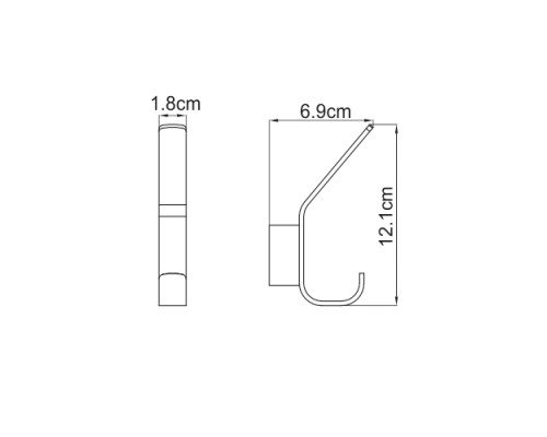 Крючок WasserKRAFT Sauer K-7923 Золото