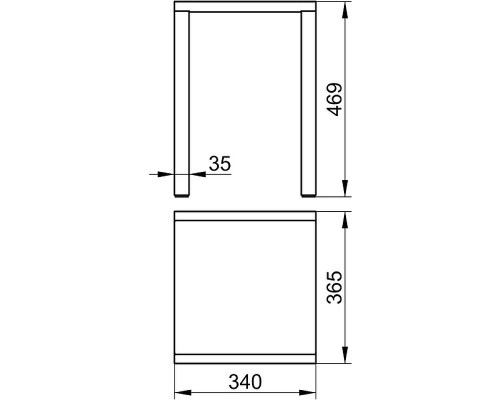 Табурет в ванную Keuco Plan 14982010037 Хром Темно-серый