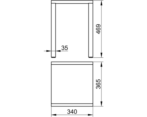 Табурет в ванную Keuco Plan 14982010037 Хром Темно-серый