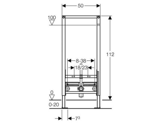 Инсталляция для биде Geberit Duofix 111.520.00.1
