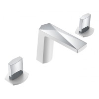 Смеситель врезной на 3отв. Boheme Venturo белый-хром, ручка ICE