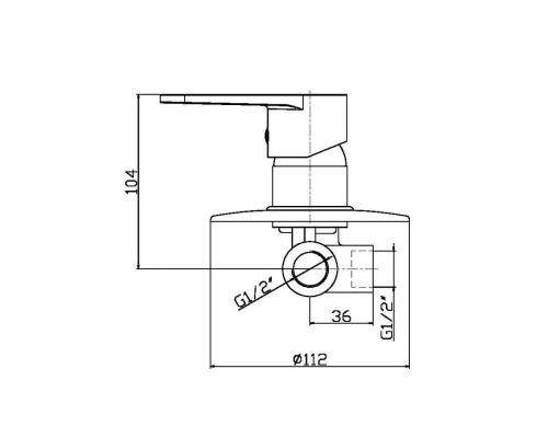Смеситель для душа Orange Otto M22-400cr Хром