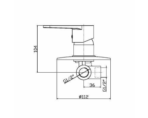Смеситель для душа Orange Otto M22-400cr Хром