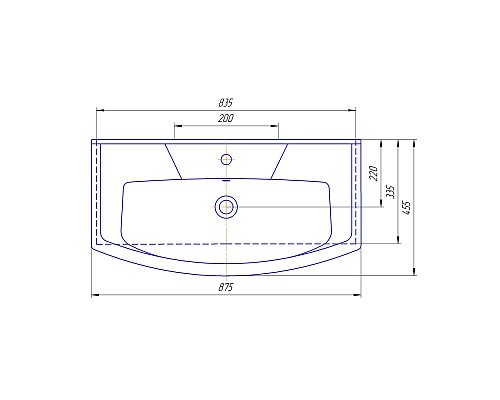 Раковина Corozo Элеганс 85 SD-00000505