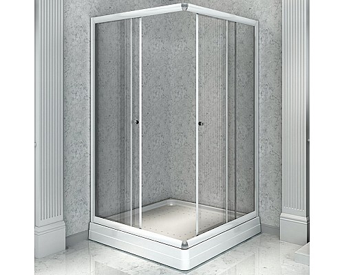 Душевой уголок Radomir 100x90 L 1-03-1-1-0-1210 с поддоном Белый