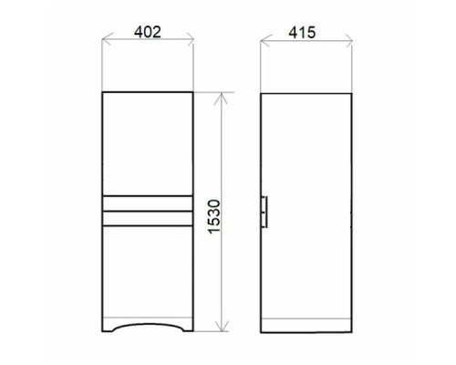 Шкаф пенал Orange Classic 40 Белый
