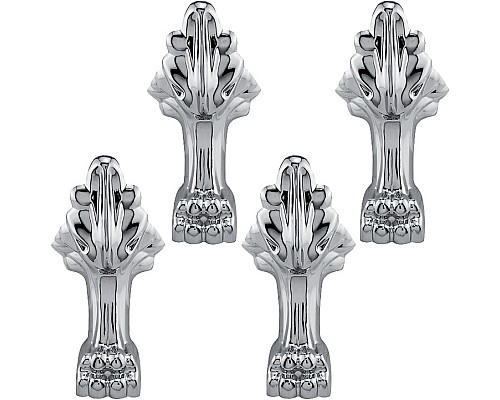 Ножки каменные к ванне Эстет СКАРЛЕТТ хром