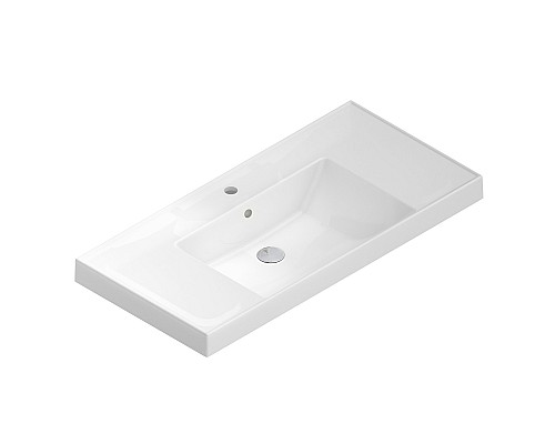 Раковина Kerama Marazzi CUBO подвесная 100, белая глянцевая Раковина Kerama Marazzi CUBO подвесная 100, белая глянцевая