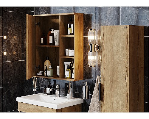 Зеркальный шкаф Onika Легран 70.00У 207036 Дуб галифакс