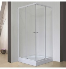 Душевой уголок Royal Bath HPD 85х85 без поддона профиль Белый стекло прозрачное