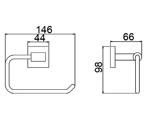 Бумагодержатель Timo Selene 12041/03 черный