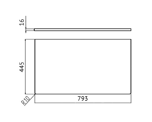 Столешница под раковину Velvex Klaufs 80 StKLA.80.MH-216.617 Белая Шатане