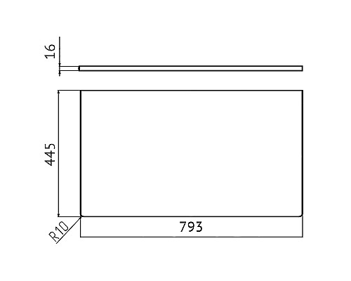Столешница под раковину Velvex Klaufs 80 StKLA.80.MH-216.617 Белая Шатане