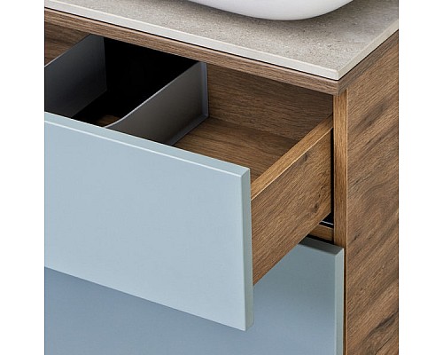 Тумба под раковину Aquaton Мишель 80 1A256801MIX30 подвесная Дуб рустикальный Фьорд