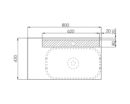 Тумба под раковину Aquaton Мишель 80 1A256801MIX30 подвесная Дуб рустикальный Фьорд