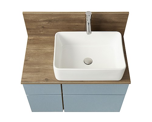 Тумба под раковину Aquaton Мишель 80 1A256801MIX30 подвесная Дуб рустикальный Фьорд