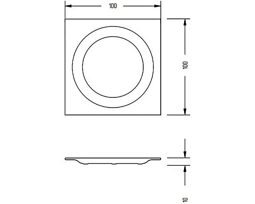 Мыльница Migliore Kvant 29744 Хром