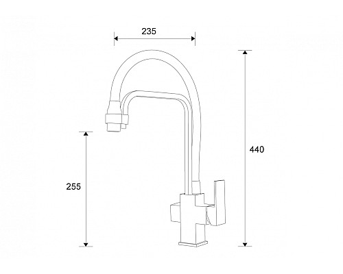 Смеситель для кухни под фильтр ZORG Zorg Sanitary ZR 341-8 YF