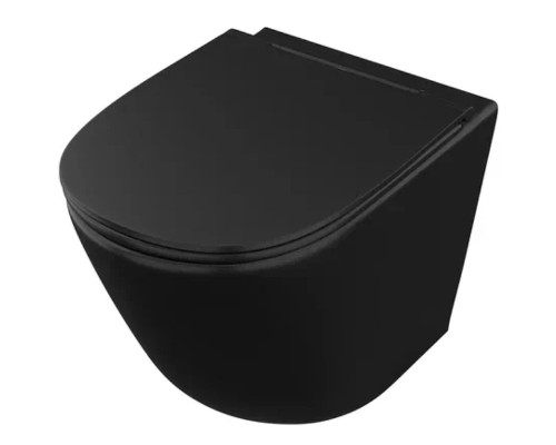 Унитаз Owl 1975 Vind Cirkel-H OWLT190305 подвесной Черный матовый с сиденьем Микролифт