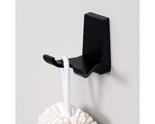 Двойной крючок WasserKRAFT Abens K-3223D Черный матовый