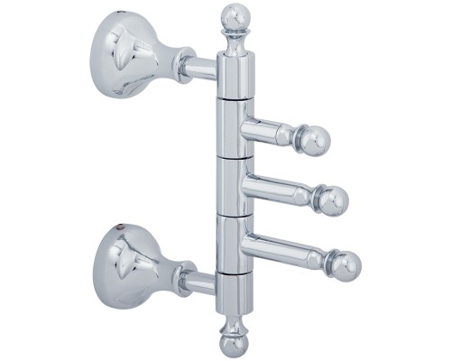 Крючок тройной поворотный Veragio Gialetta хром