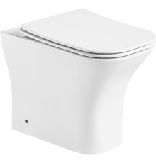 Унитаз приставной Cerutti SPA VETTORE F безободковый, сиденье с микролифтом