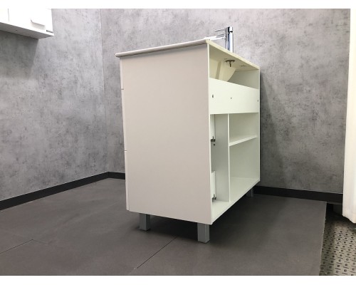 Тумба с раковиной Comforty Модена М-90 00-00001644 Белая матовая