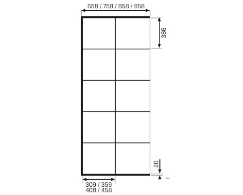 Душевое ограждение NEW TRENDY AVEXA BLACK 80x200 (черный)