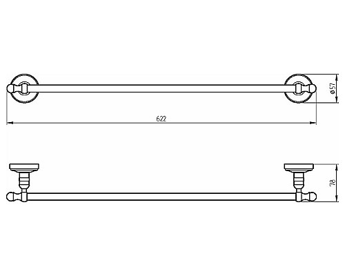 Полотенцедержатель Migliore Mirella 17371 Медь