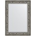 Зеркало Evoform Exclusive 109х79 BY 3468 с фацетом в багетной раме - Византия серебро 99 мм