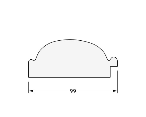 Зеркало Evoform Exclusive 109х79 BY 3468 с фацетом в багетной раме - Византия серебро 99 мм