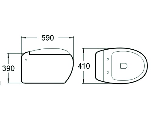 Унитаз подвесной с сиденьем микролифт SantiLine SL-5001