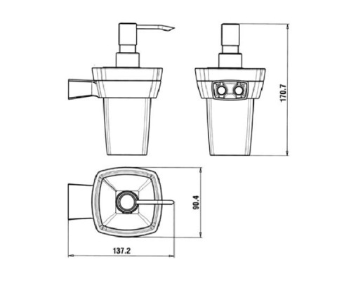 Дозатор для жидкого мыла Paini Lady 89CR031VR Хром